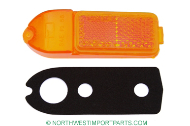 Midget Front side marker lens, right 70-79
