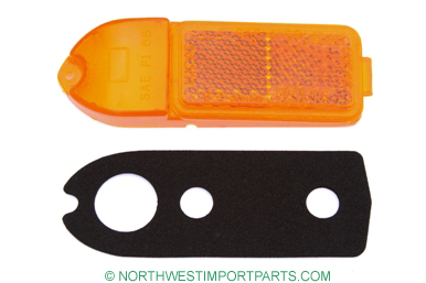 MGB Front side marker lens, Left 70-80