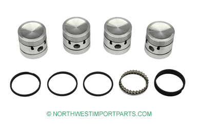 MGB Piston set with rings .040 62-64