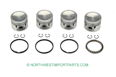 MGB Piston set with rings .030 65-71