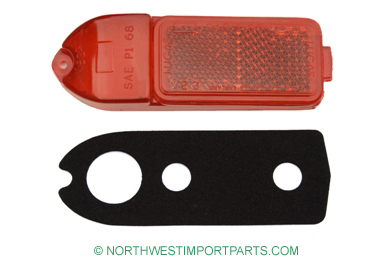 MGB Rear side marker lens, Left 70-80