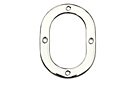 10. MGB Shift boot retainer, chrome 62-67