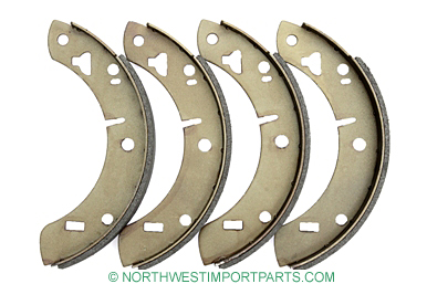 MGB Rear brake shoe set