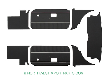 MGB Panel kit 70-76 Black