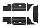 MGB Panel kit 70-76 Black