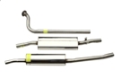 MGB Stainless steel exhaust system, complete 74.5-