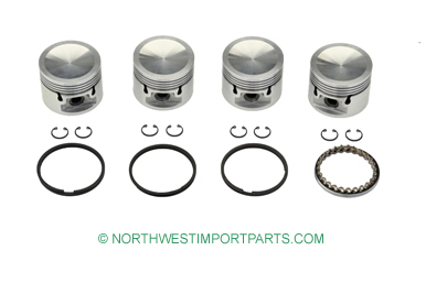 MGB Piston set with rings 65-71 .030