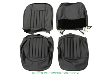 MGB Seat kit 62-68 Black-Black