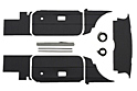 MGB Panel kit 68-69 Black with Black piping