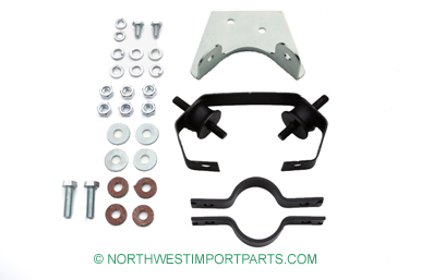 MGB Rear exhaust hanger kit, complete 70-74.5